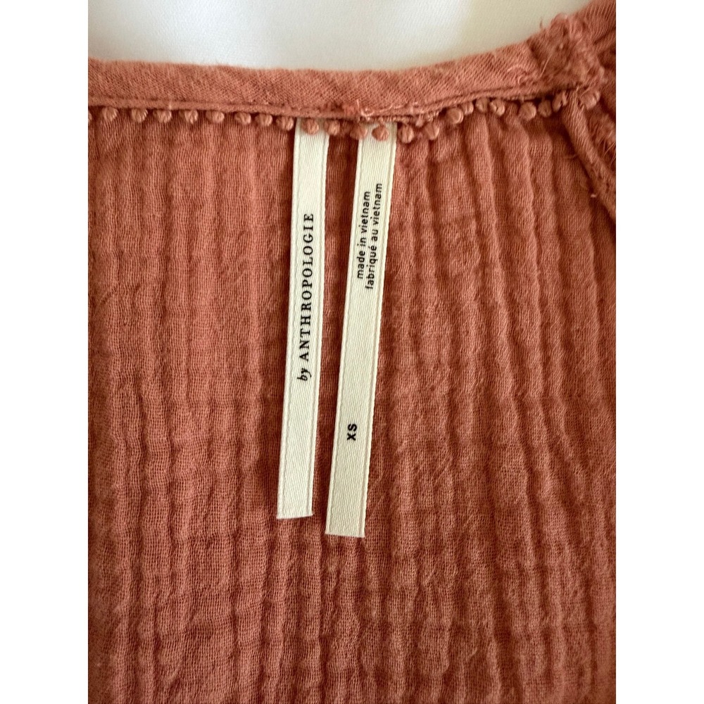 Anthropologie By Anthropologie Taylor Puff-Sleeved Tunic Dress Rose XS - Picture 6 of 10